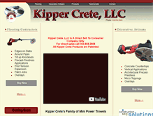 Tablet Screenshot of kippercrete.com